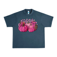 Midnight Navy Cancer Pumpkins Urban Heavy Tee - FaDigitalArtStudio