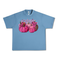 Pebble Blue Cancer Pumpkins Urban Heavy Tee - FaDigitalArtStudio