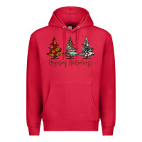 Cardinal happy holidays christmas trees Premium Hoodie - Jasminsmagicworld