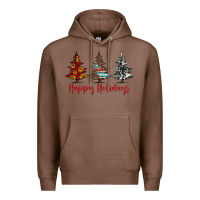 Chestnut happy holidays christmas trees Premium Hoodie - Jasminsmagicworld