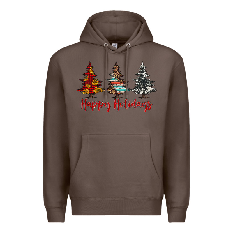 Happy Holidays Christmas Trees Premium Hoodie by Jasminsmagicworld | Teevron