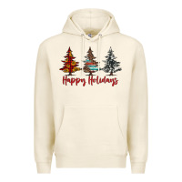 Tofu happy holidays christmas trees Premium Hoodie - Jasminsmagicworld