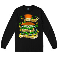 Black buy me green beer and tell me ı am pretty Long Sleeve Tee - FaDigitalArtStudio