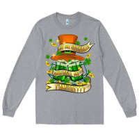 Heather Grey buy me green beer and tell me ı am pretty Long Sleeve Tee - FaDigitalArtStudio