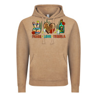 Vintage Coffee Peace Love Tequila Vintage Hoodie - BundleAndBundleShop