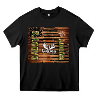 Black daddy's hunting buddy Heavy Core Tee - TumblerDesignByShophia