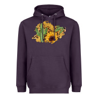 Plum cactus leopard sunflower glitter  patch Heavyweight Hoodie - AdoDesignShop