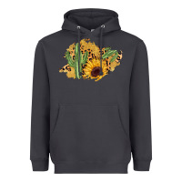Smoke cactus leopard sunflower glitter  patch Heavyweight Hoodie - AdoDesignShop
