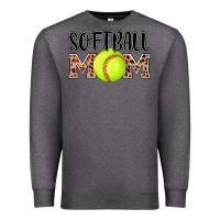 Charcoal Heather softball mom Premium Sweatshirt - AdoDesignShop