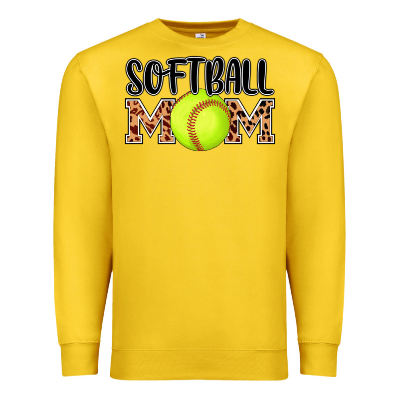 Softball Mom Premium Sweatshirt by AdoDesignShop | Teevron