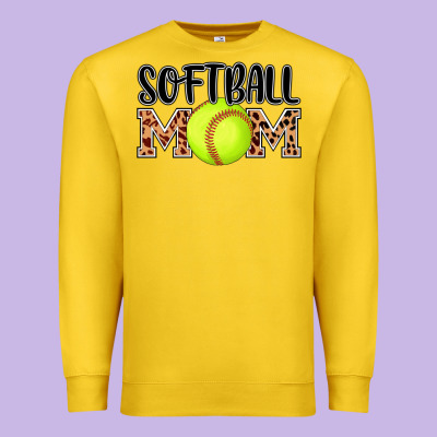 Softball Mom Premium Sweatshirt Designed By Adodesignshop