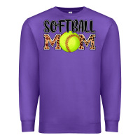 Purple softball mom Premium Sweatshirt - AdoDesignShop