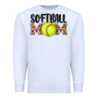 White softball mom Premium Sweatshirt - AdoDesignShop