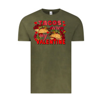 Vintage Olive Tacos are my Valentine Valentine's Day Vintage Tee - FaDigitalArtStudio