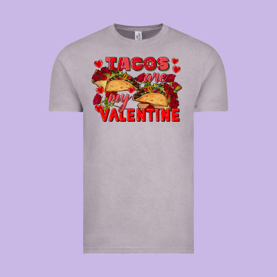 Tacos Are My Valentine Valentine's Day Vintage Tee Designed By Fadigitalartstudio