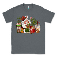 Charcoal Heather western santa cowboy coffe cups christmas Classic Tee - CowGirlArtShop