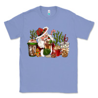 Colony Blue western santa cowboy coffe cups christmas Classic Tee - CowGirlArtShop