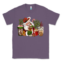 Lavender western santa cowboy coffe cups christmas Classic Tee - CowGirlArtShop