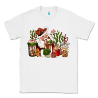 White western santa cowboy coffe cups christmas Classic Tee - CowGirlArtShop