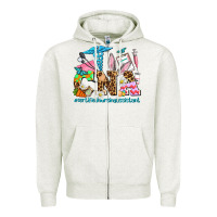 Oatmeal Heather easter cna certified nursing assistant Zipper Hoodie - AdoDesignShop