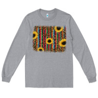 Heather Grey sunflowers serape leopard Long Sleeve Tee - RanaPortraitStore