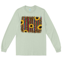 Matcha sunflowers serape leopard Long Sleeve Tee - RanaPortraitStore
