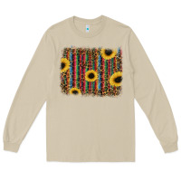 Mushroom sunflowers serape leopard Long Sleeve Tee - RanaPortraitStore