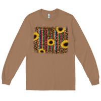 Toasted Coconut sunflowers serape leopard Long Sleeve Tee - RanaPortraitStore