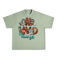 Oil Green One Loved Nurse Urban Heavy Tee - FaDigitalArtStudio
