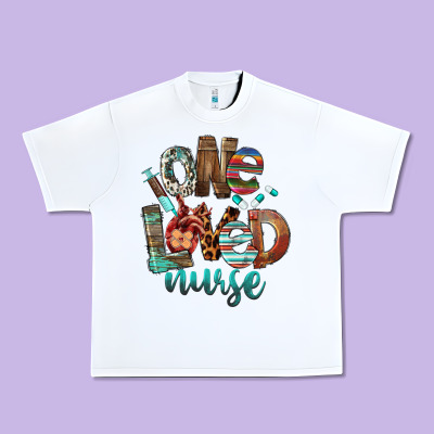 One Loved Nurse Urban Heavy Tee Designed By Fadigitalartstudio
