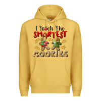 Antique Gold I Teach The Smartest Cookies Premium Hoodie - LillyAllenDesigns