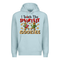 Blue Mist I Teach The Smartest Cookies Premium Hoodie - LillyAllenDesigns