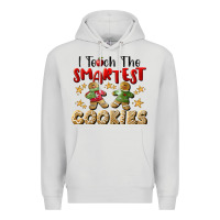 Dove Grey I Teach The Smartest Cookies Premium Hoodie - LillyAllenDesigns