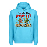 Ocean Blue I Teach The Smartest Cookies Premium Hoodie - LillyAllenDesigns