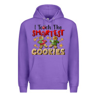 Purple I Teach The Smartest Cookies Premium Hoodie - LillyAllenDesigns