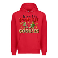 Red I Teach The Smartest Cookies Premium Hoodie - LillyAllenDesigns