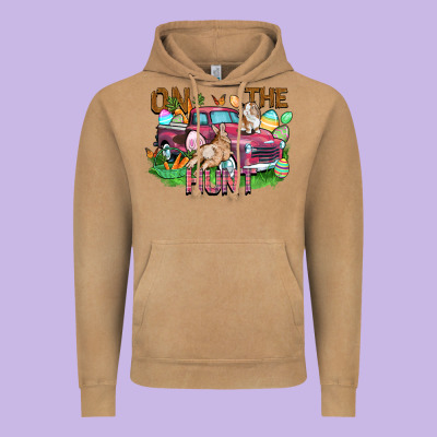 On The Hunt Truck Vintage Hoodie Designed By Fadigitalartstudio