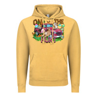 Vintage Mustard on the hunt truck Vintage Hoodie - FaDigitalArtStudio