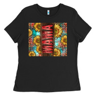 Black Mama Sunflower Ladies Tee - CowGirlArtShop