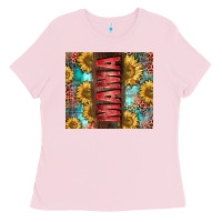 Bubblegum Pink Mama Sunflower Ladies Tee - CowGirlArtShop