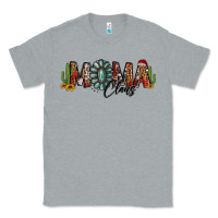 Heather Grey western christmas mama claus sunflowers and cactus Classic Tee - Jasminsmagicworld