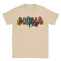 Mushroom western christmas mama claus sunflowers and cactus Classic Tee - Jasminsmagicworld