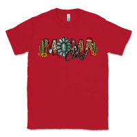 Red western christmas mama claus sunflowers and cactus Classic Tee - Jasminsmagicworld