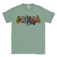 Sage western christmas mama claus sunflowers and cactus Classic Tee - Jasminsmagicworld