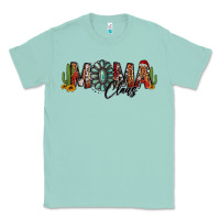 Western Christmas Mama Claus Sunflowers And Cactus Classic Tee | Teevron
