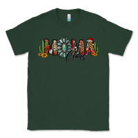 Sports Green western christmas mama claus sunflowers and cactus Classic Tee - Jasminsmagicworld