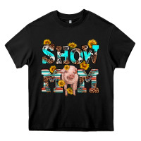 Black show mom pig Heavy Core Tee - RanaPortraitStore