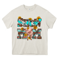 Cream show mom pig Heavy Core Tee - RanaPortraitStore
