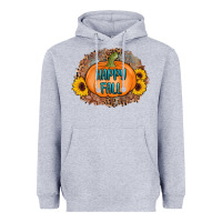 Heather Grey happy fall Heavyweight Hoodie - AdoDesignShop