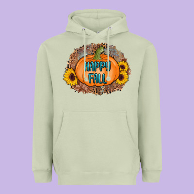 Happy Fall Heavyweight Hoodie Designed By Adodesignshop